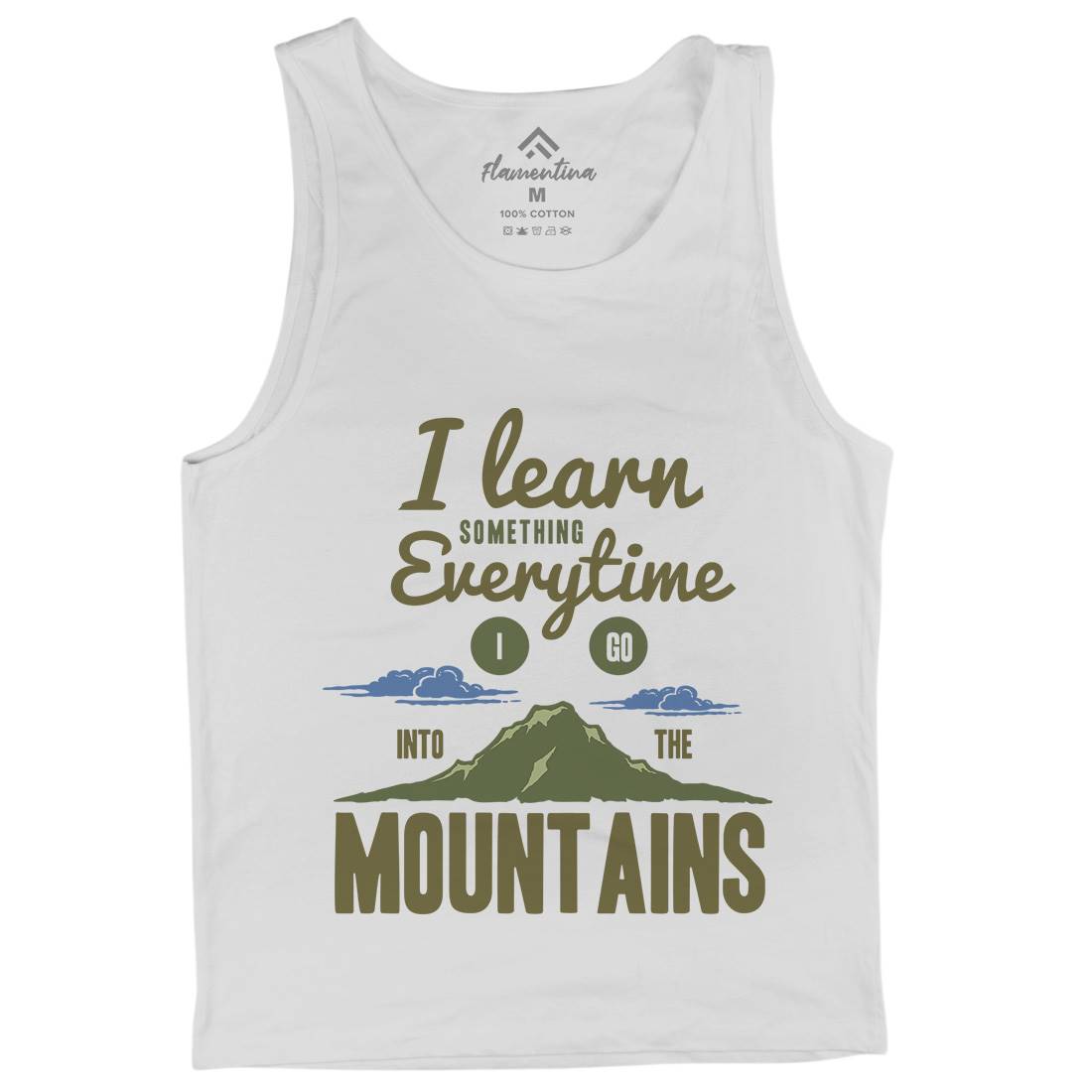 Learn From The Mountains Mens Tank Top Vest Nature A335