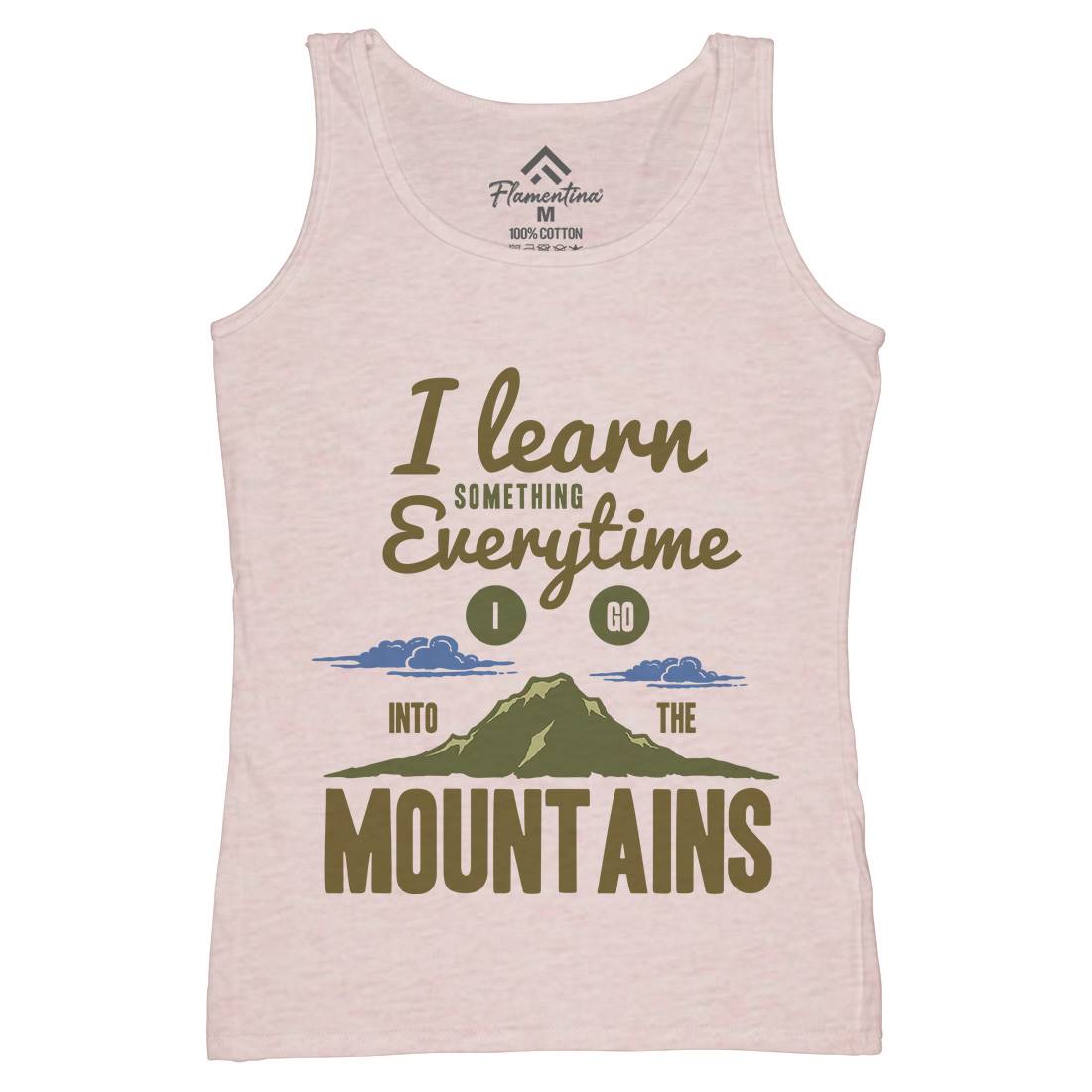 Learn From The Mountains Womens Organic Tank Top Vest Nature A335