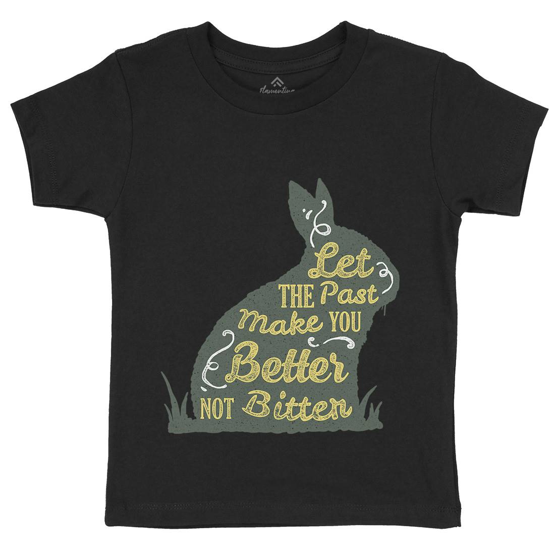 Let The Past Kids Organic Crew Neck T-Shirt Quotes A336