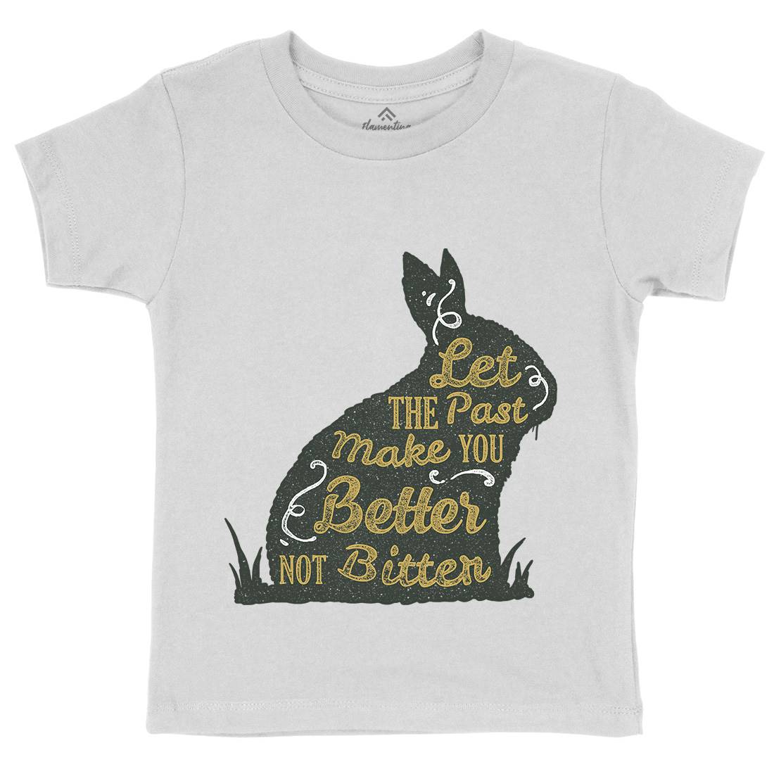 Let The Past Kids Organic Crew Neck T-Shirt Quotes A336