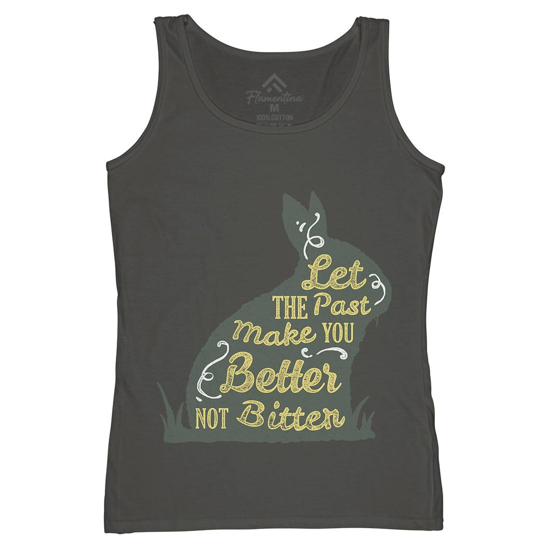Let The Past Womens Organic Tank Top Vest Quotes A336