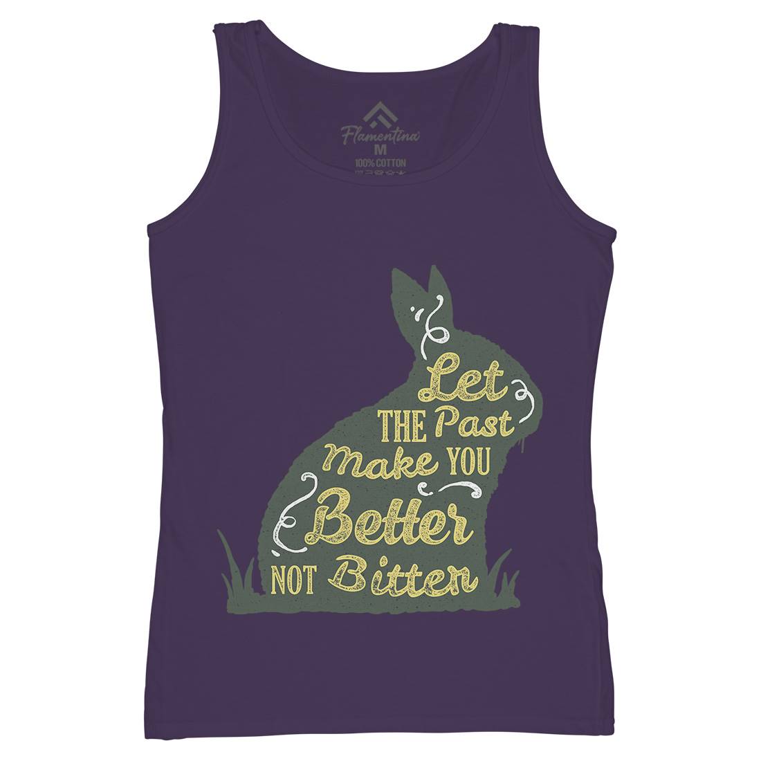 Let The Past Womens Organic Tank Top Vest Quotes A336