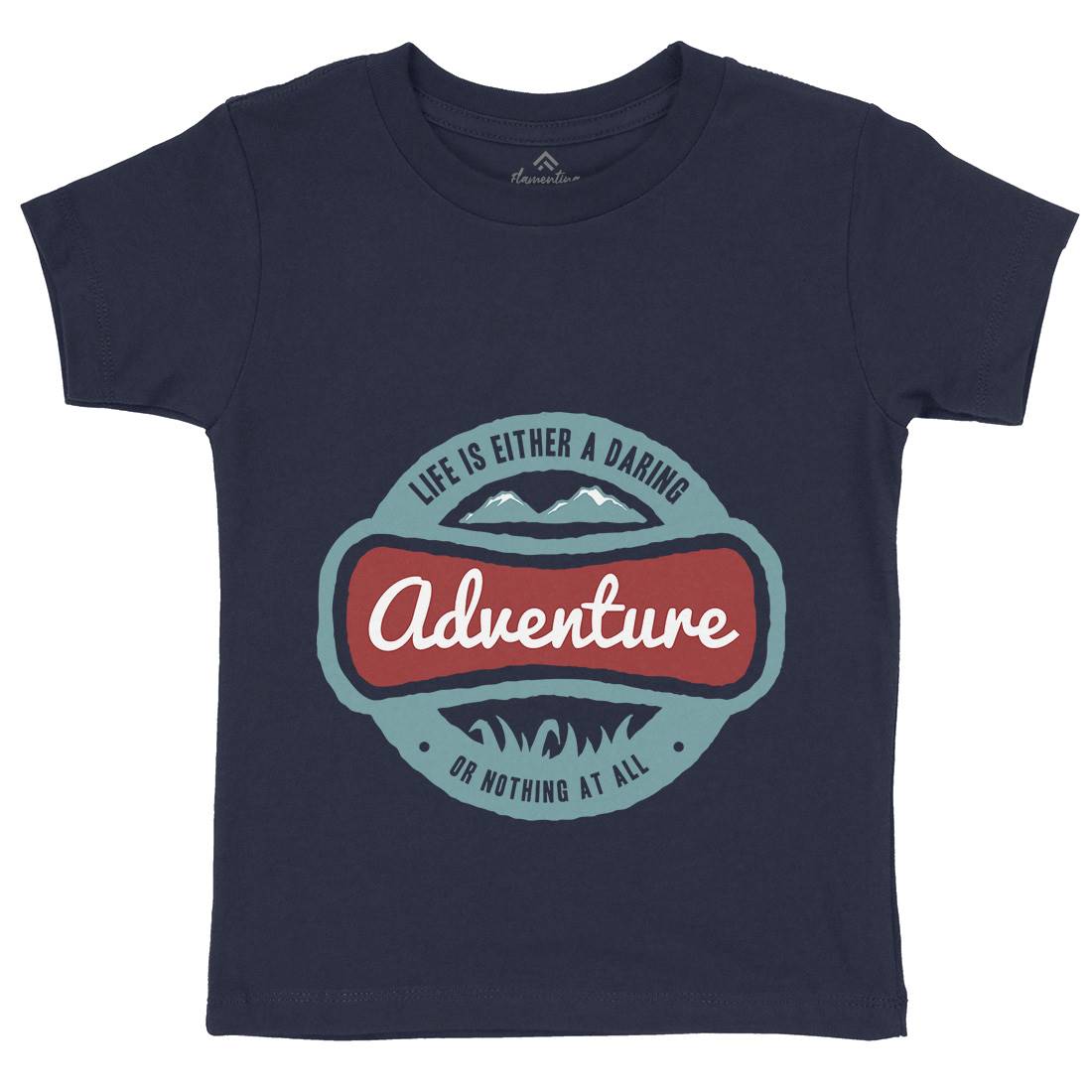 Life Is Adventure Kids Crew Neck T-Shirt Nature A337