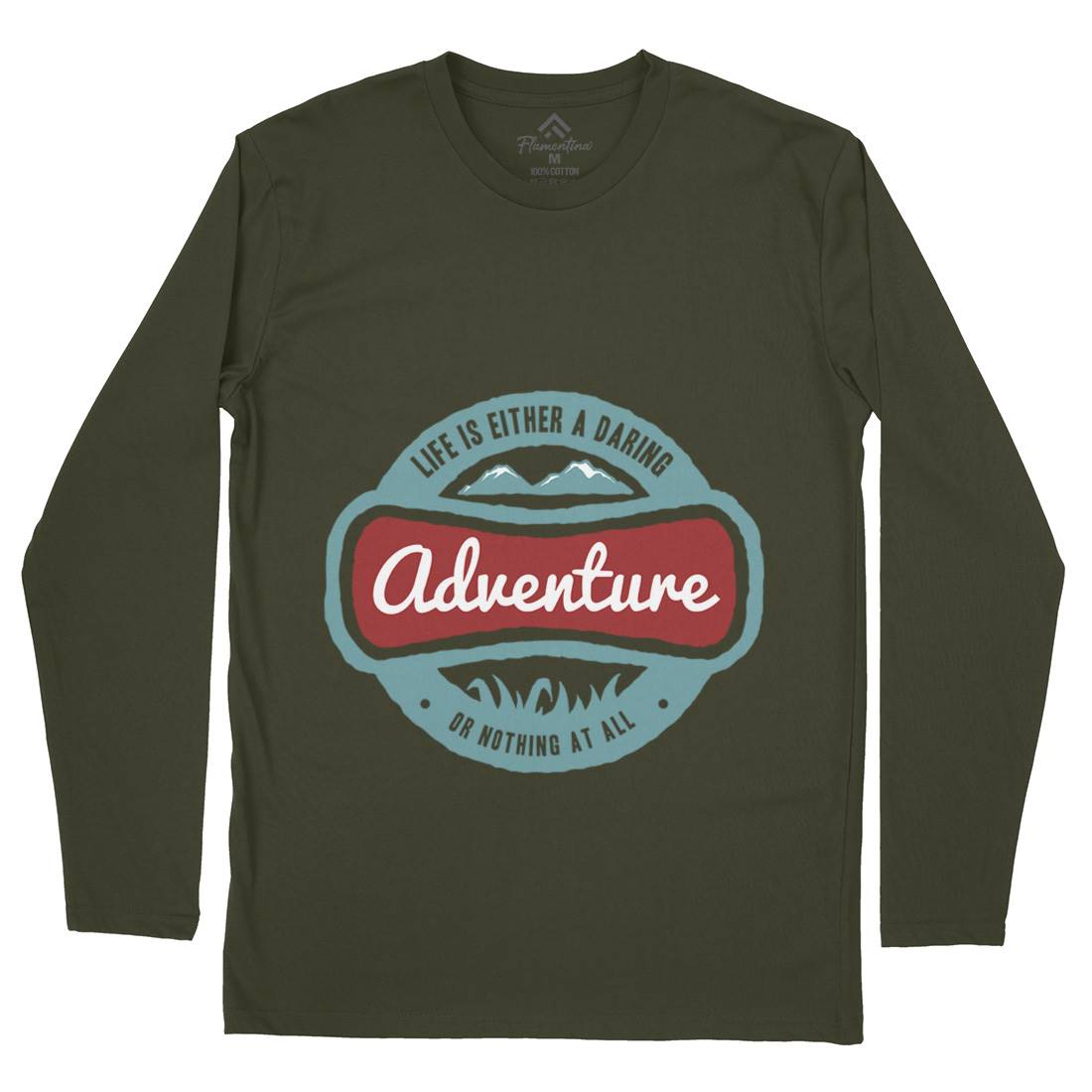 Life Is Adventure Mens Long Sleeve T-Shirt Nature A337