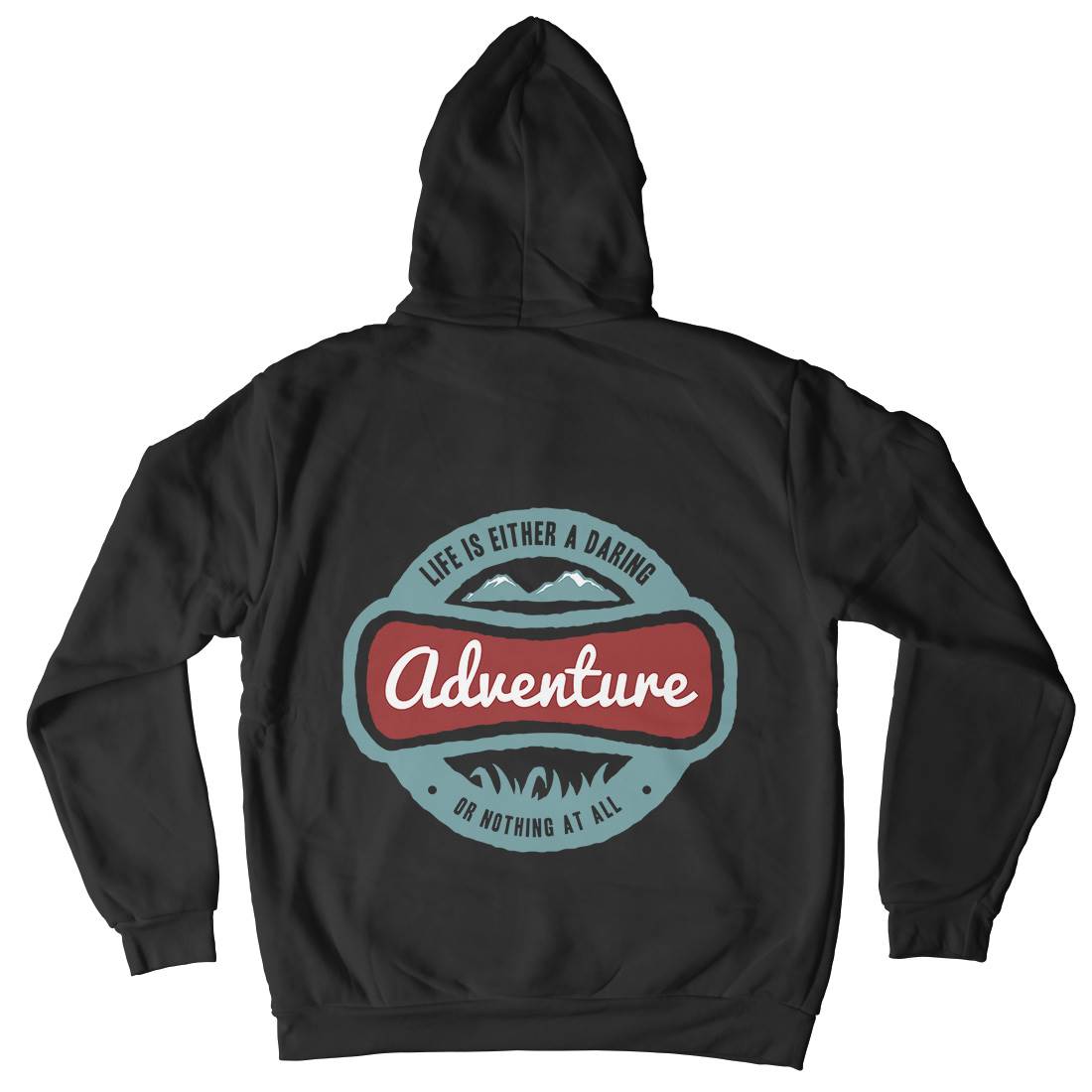 Life Is Adventure Mens Hoodie With Pocket Nature A337