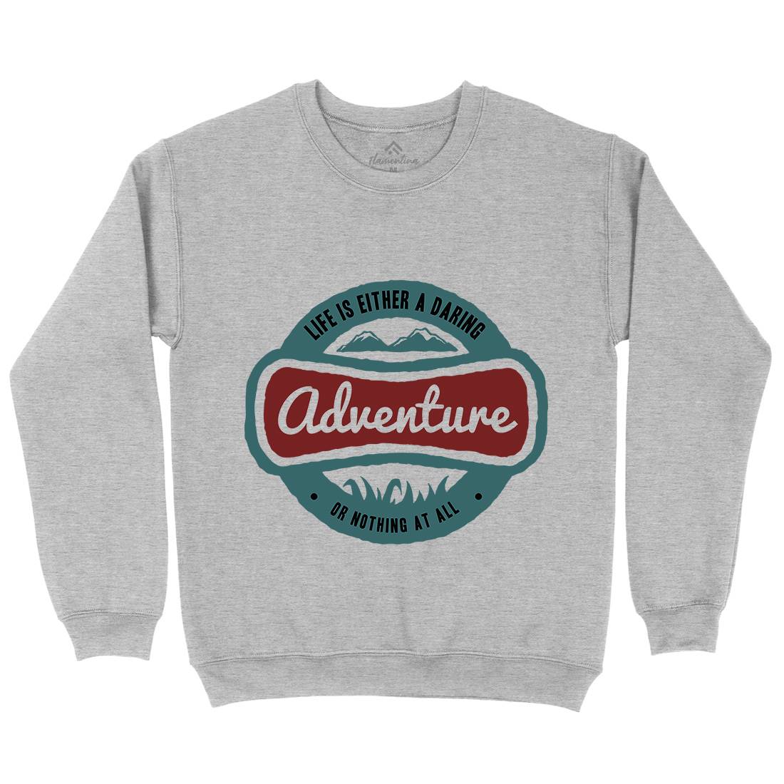 Life Is Adventure Mens Crew Neck Sweatshirt Nature A337