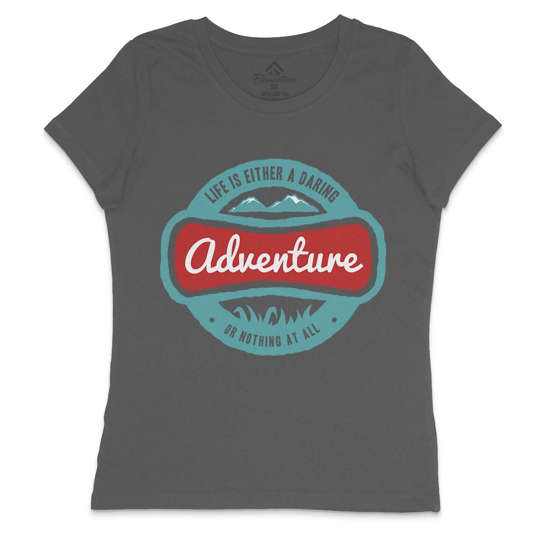 Life Is Adventure Womens Crew Neck T-Shirt Nature A337