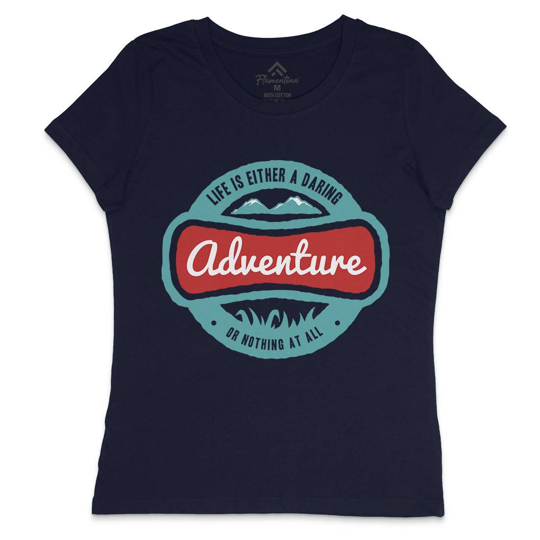 Life Is Adventure Womens Crew Neck T-Shirt Nature A337