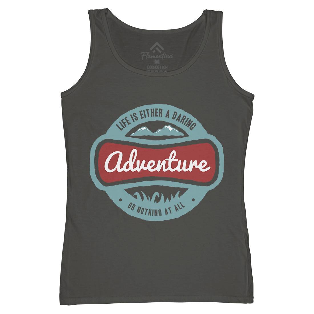 Life Is Adventure Womens Organic Tank Top Vest Nature A337