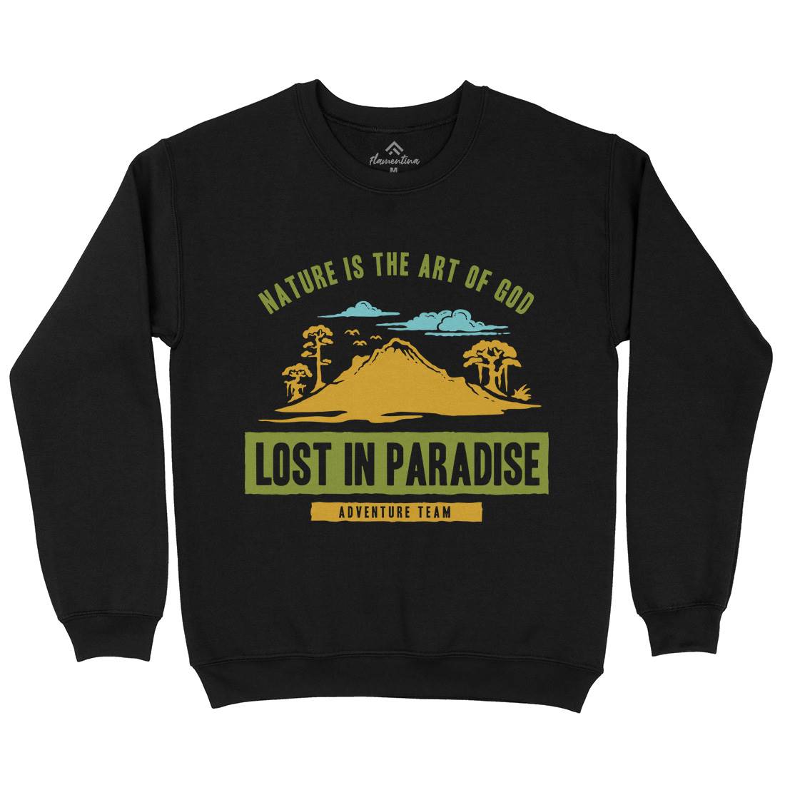 Lost In Paradise Kids Crew Neck Sweatshirt Nature A339