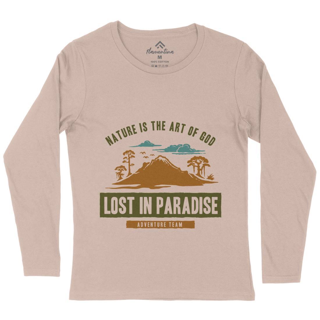 Lost In Paradise Womens Long Sleeve T-Shirt Nature A339