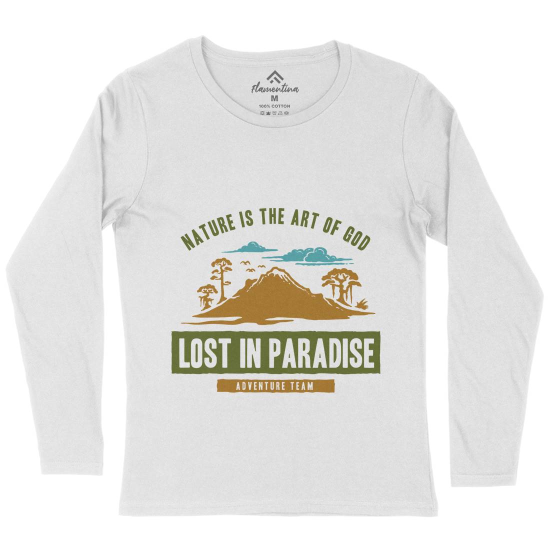 Lost In Paradise Womens Long Sleeve T-Shirt Nature A339