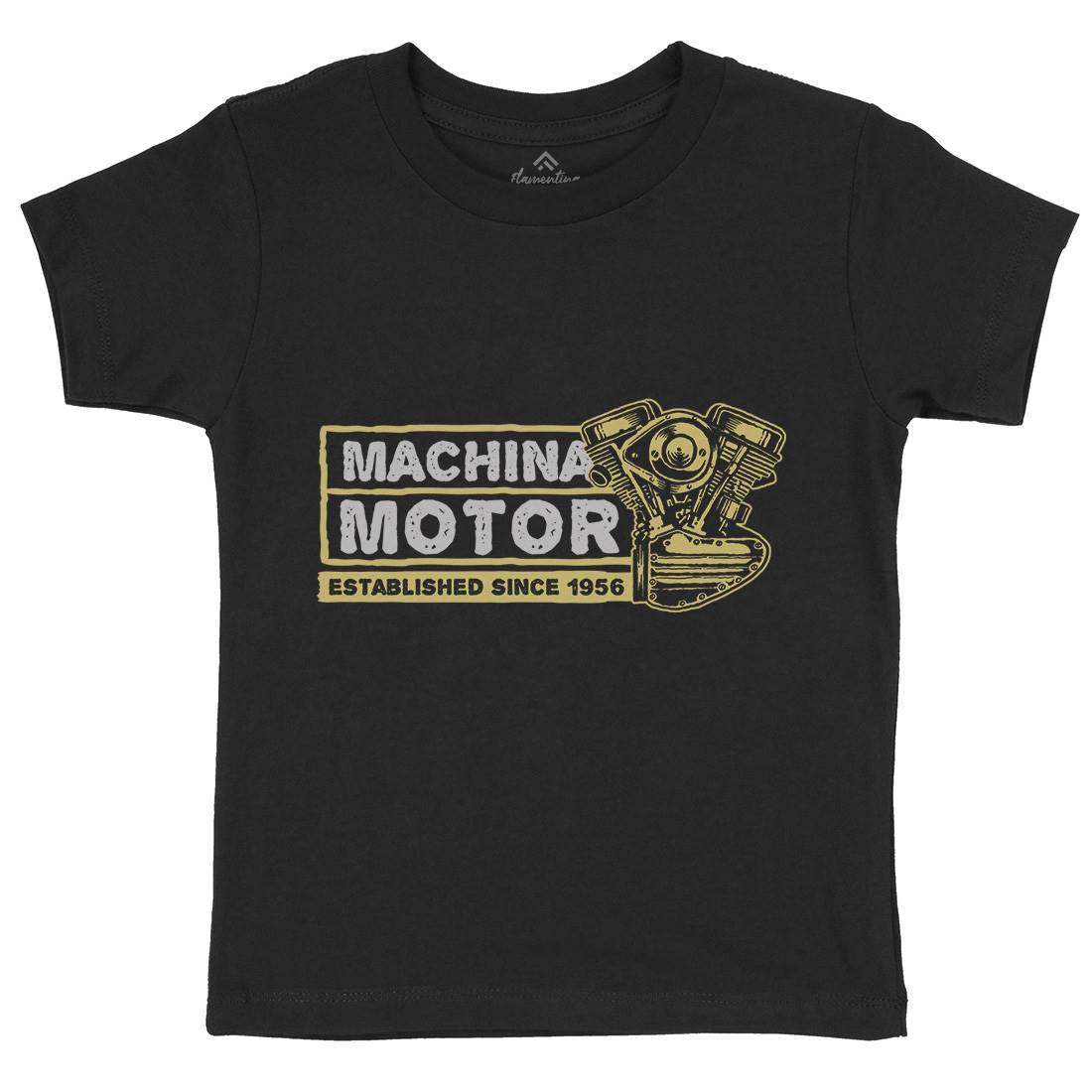 Machina Motor Kids Crew Neck T-Shirt Motorcycles A340