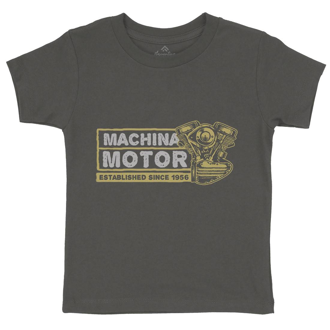 Machina Motor Kids Organic Crew Neck T-Shirt Motorcycles A340