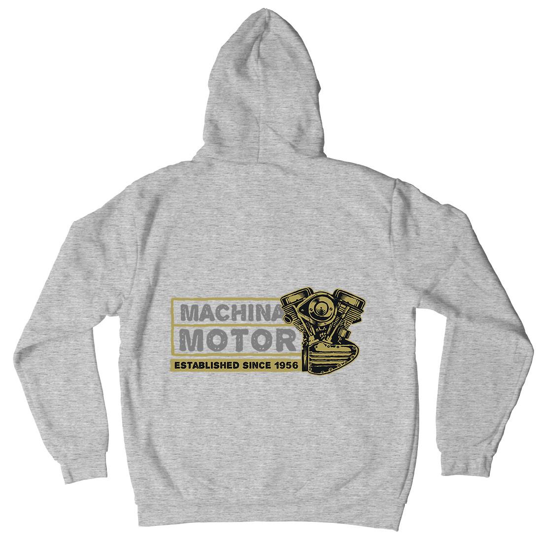 Machina Motor Mens Hoodie With Pocket Motorcycles A340