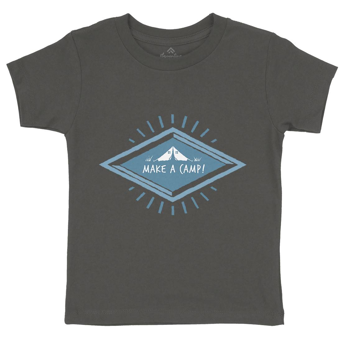 Make A Camp Kids Organic Crew Neck T-Shirt Nature A341