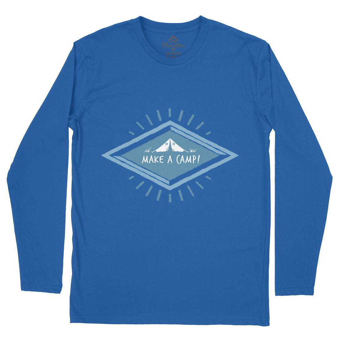 Make A Camp Mens Long Sleeve T-Shirt Nature A341