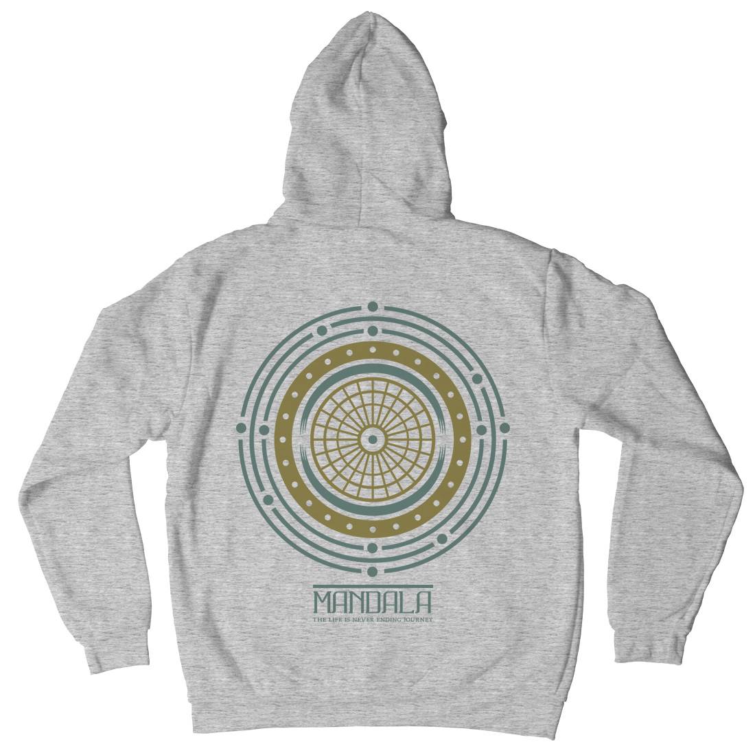 Mandala Mens Hoodie With Pocket Quotes A342