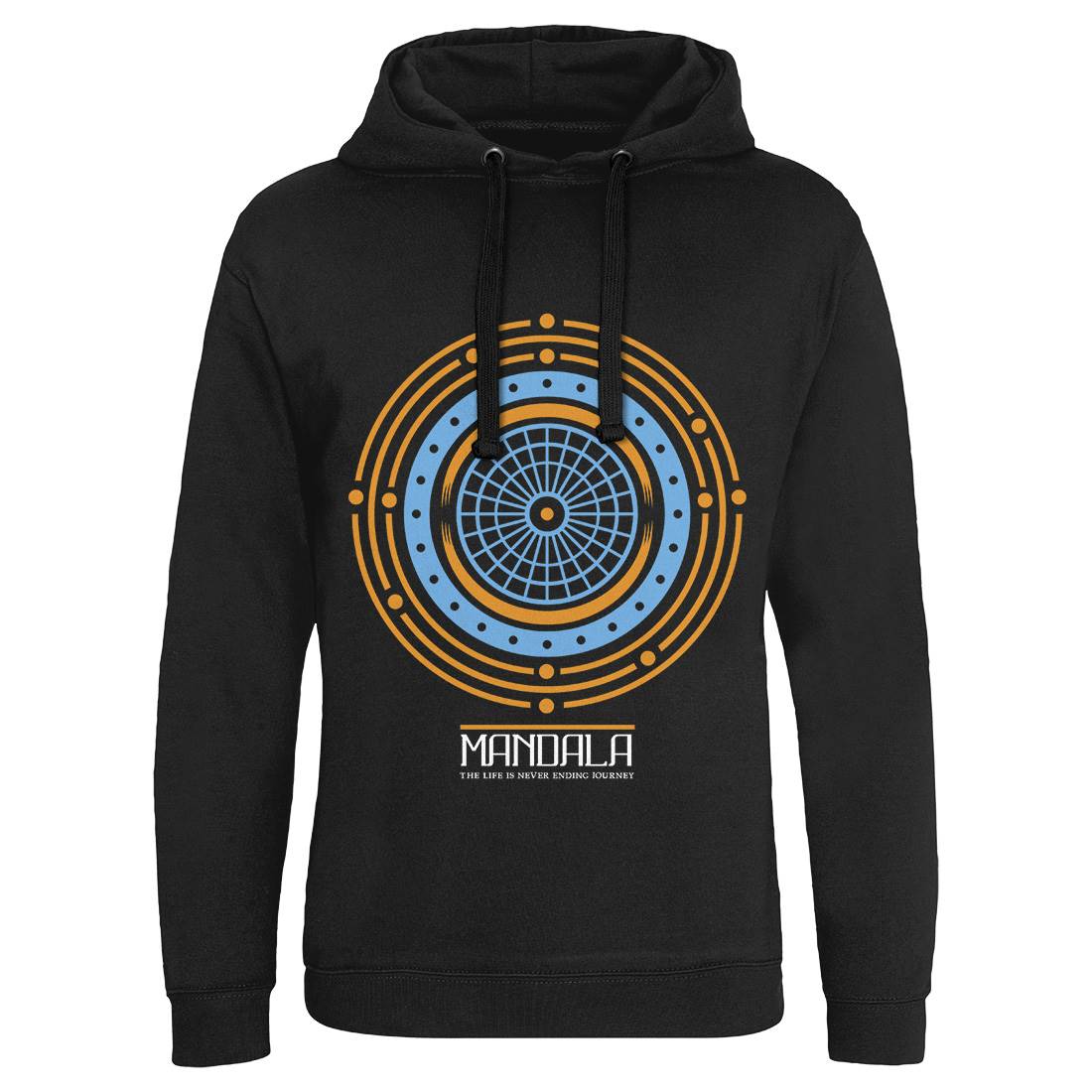 Mandala Mens Hoodie Without Pocket Quotes A342