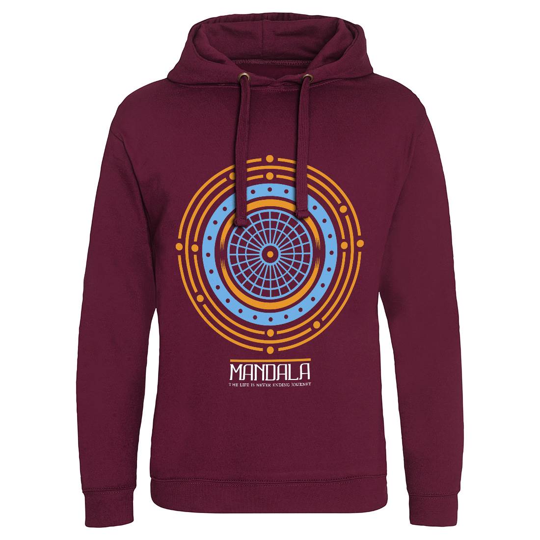 Mandala Mens Hoodie Without Pocket Quotes A342