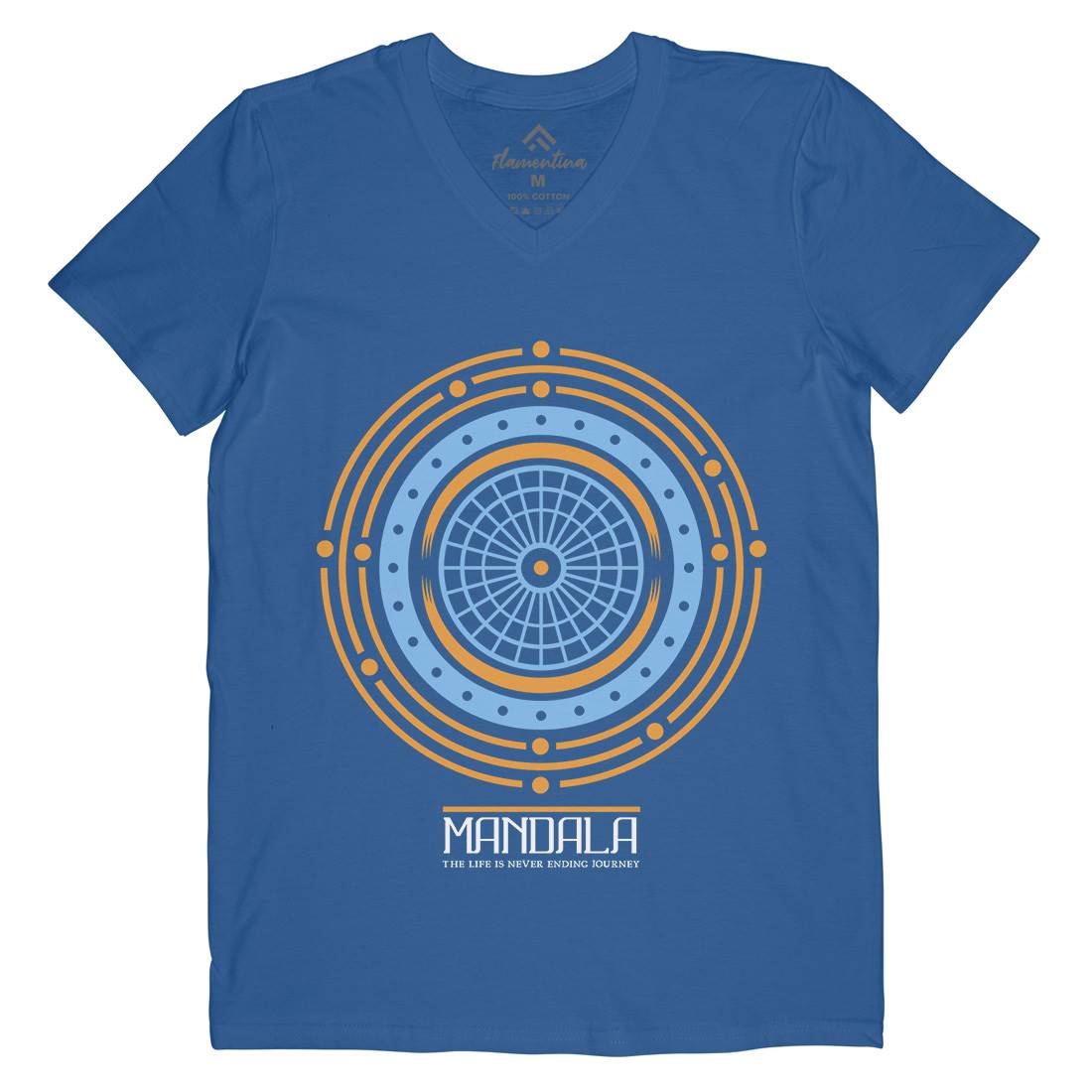 Mandala Mens V-Neck T-Shirt Quotes A342