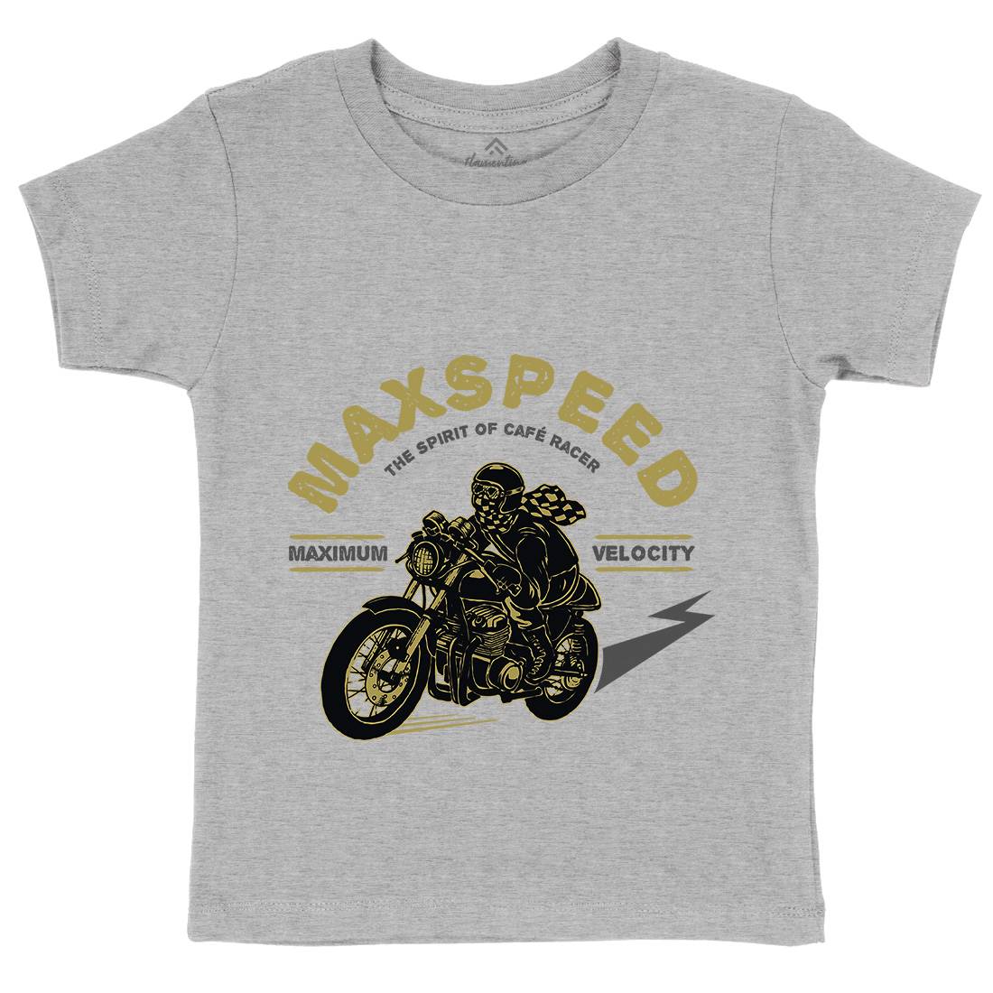 Max Speed Kids Crew Neck T-Shirt Motorcycles A343