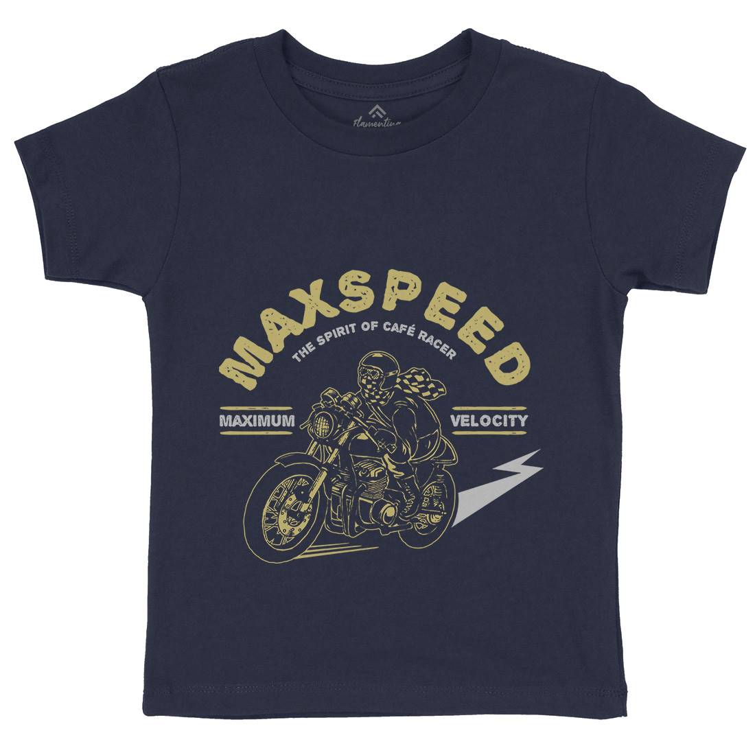 Max Speed Kids Organic Crew Neck T-Shirt Motorcycles A343
