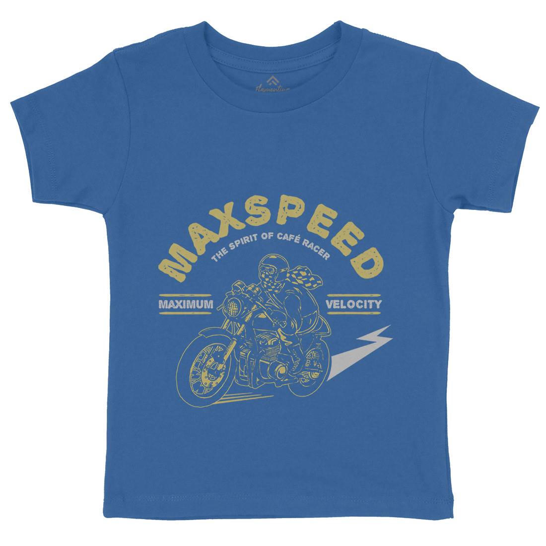 Max Speed Kids Organic Crew Neck T-Shirt Motorcycles A343