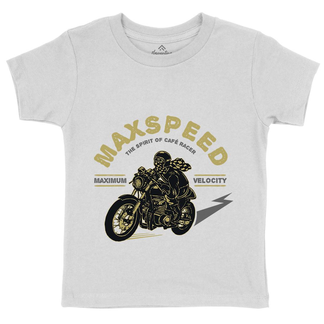 Max Speed Kids Crew Neck T-Shirt Motorcycles A343