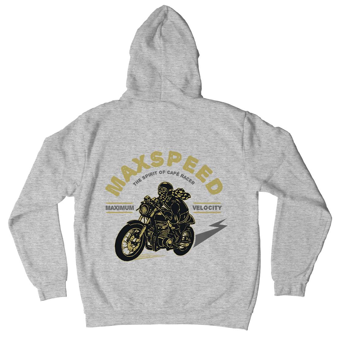 Max Speed Mens Hoodie With Pocket Motorcycles A343