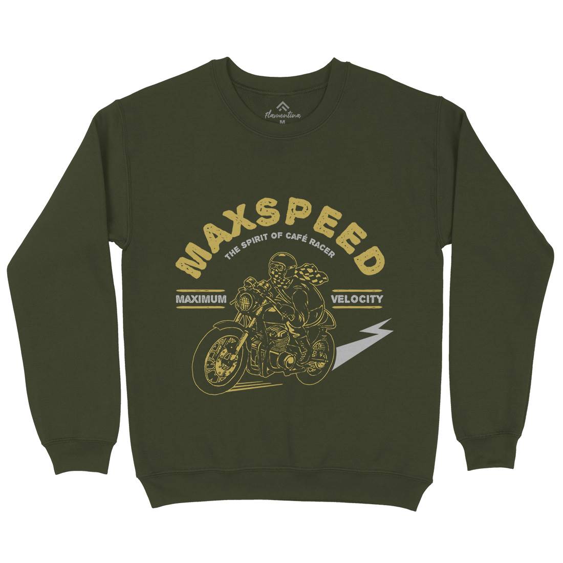 Max Speed Mens Crew Neck Sweatshirt Motorcycles A343