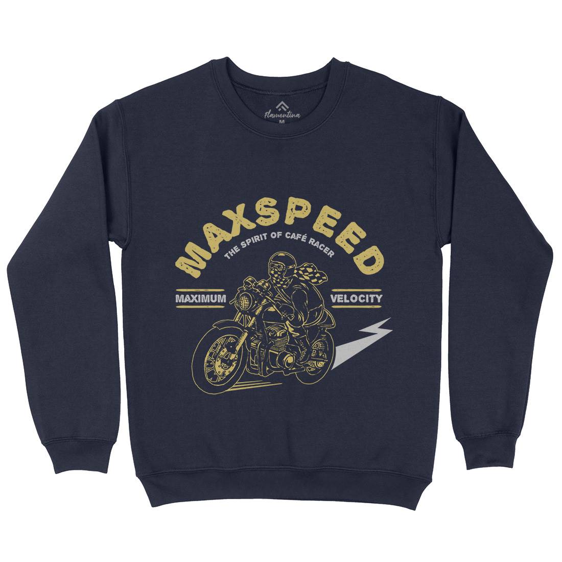 Max Speed Mens Crew Neck Sweatshirt Motorcycles A343