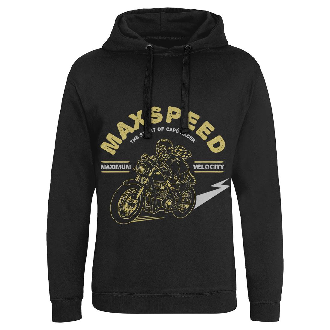 Max Speed Mens Hoodie Without Pocket Motorcycles A343