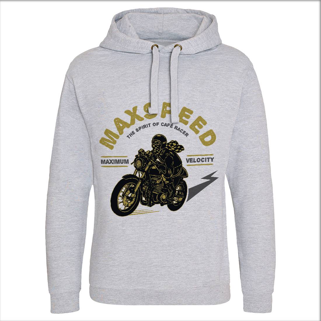 Max Speed Mens Hoodie Without Pocket Motorcycles A343