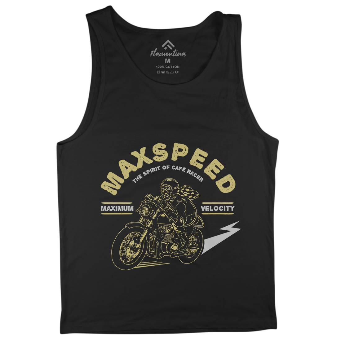Max Speed Mens Tank Top Vest Motorcycles A343