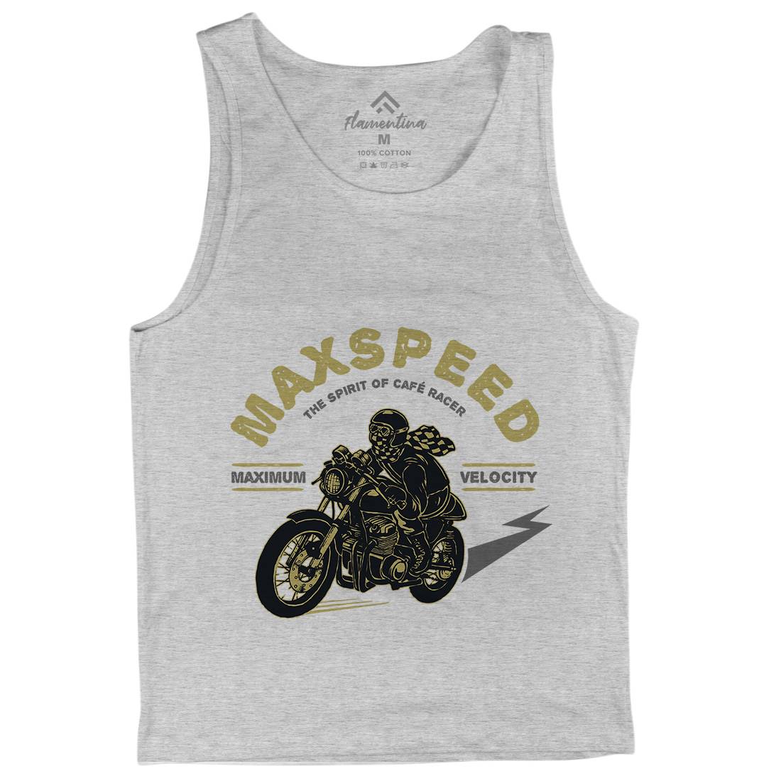 Max Speed Mens Tank Top Vest Motorcycles A343