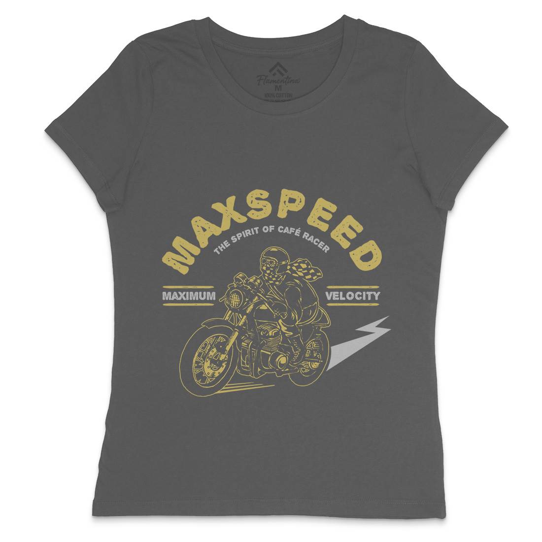 Max Speed Womens Crew Neck T-Shirt Motorcycles A343
