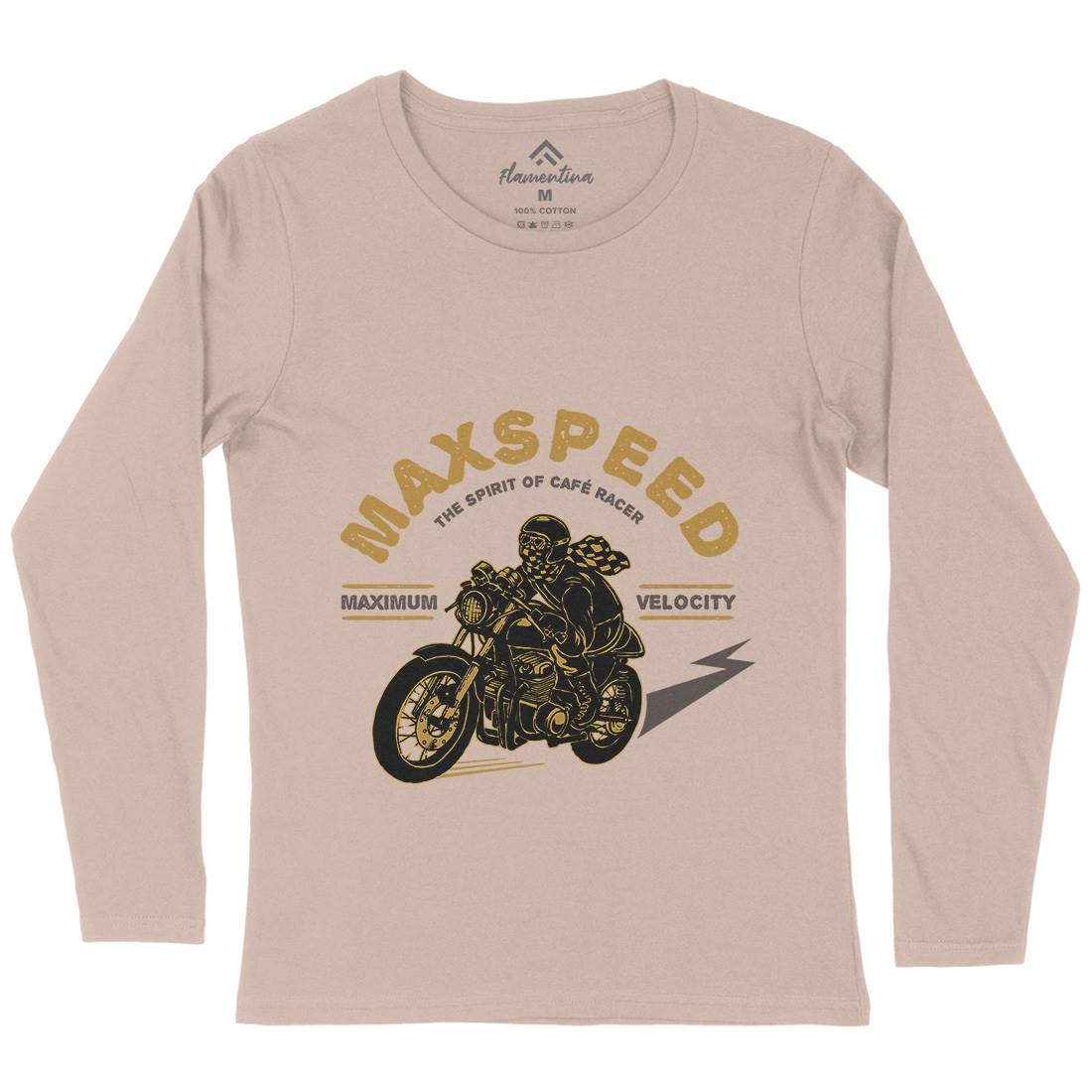 Max Speed Womens Long Sleeve T-Shirt Motorcycles A343