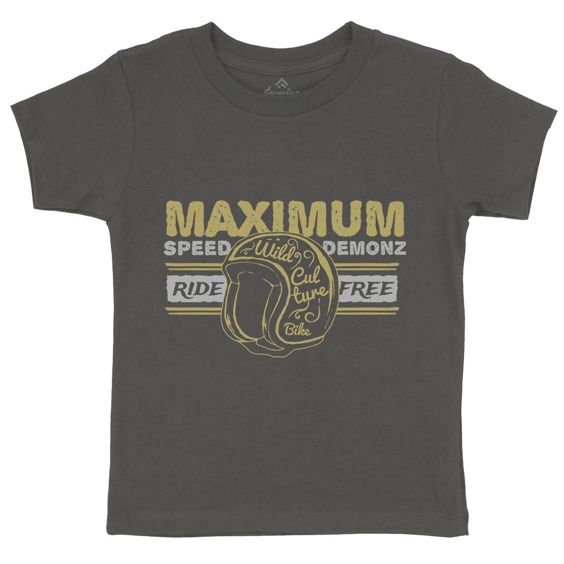 Maximum Speed Kids Crew Neck T-Shirt Motorcycles A344