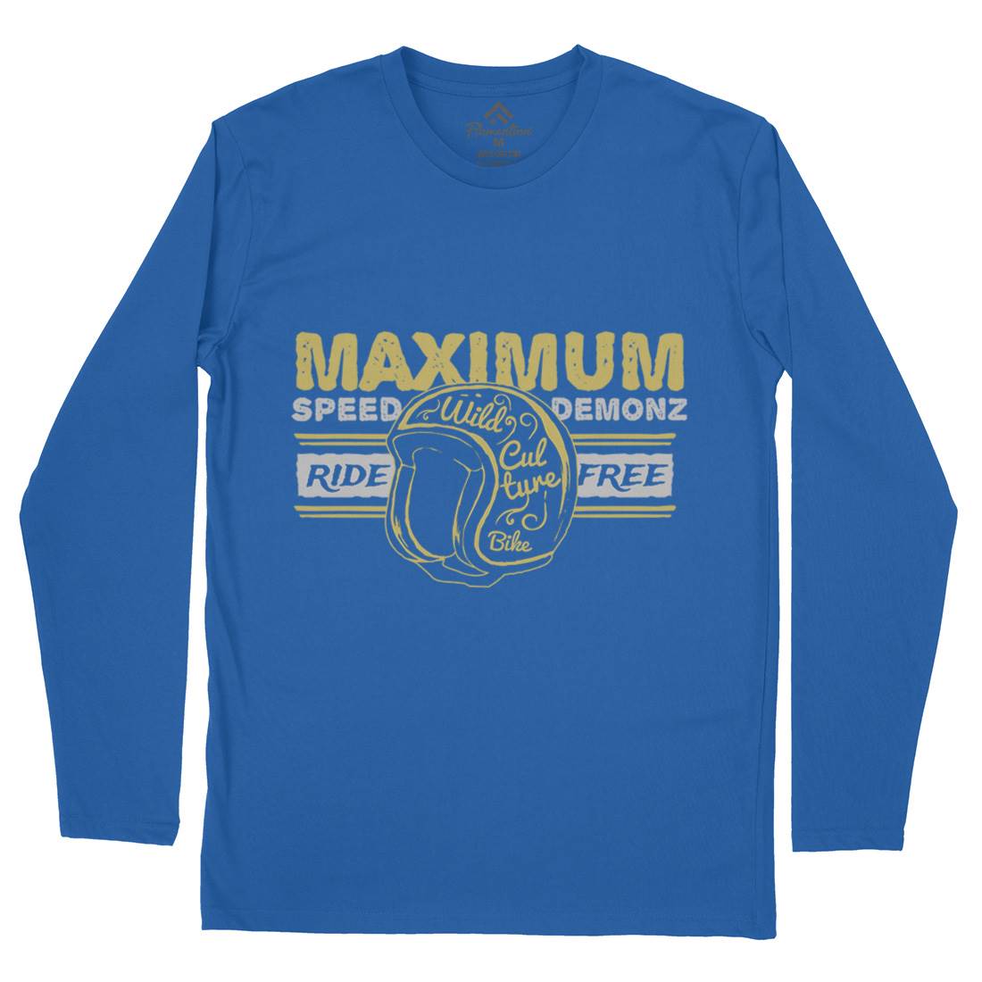 Maximum Speed Mens Long Sleeve T-Shirt Motorcycles A344