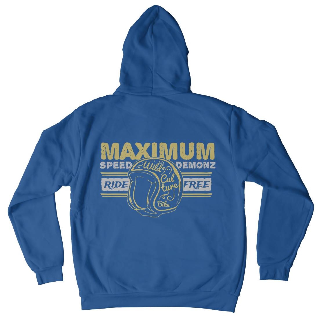 Maximum Speed Mens Hoodie With Pocket Motorcycles A344