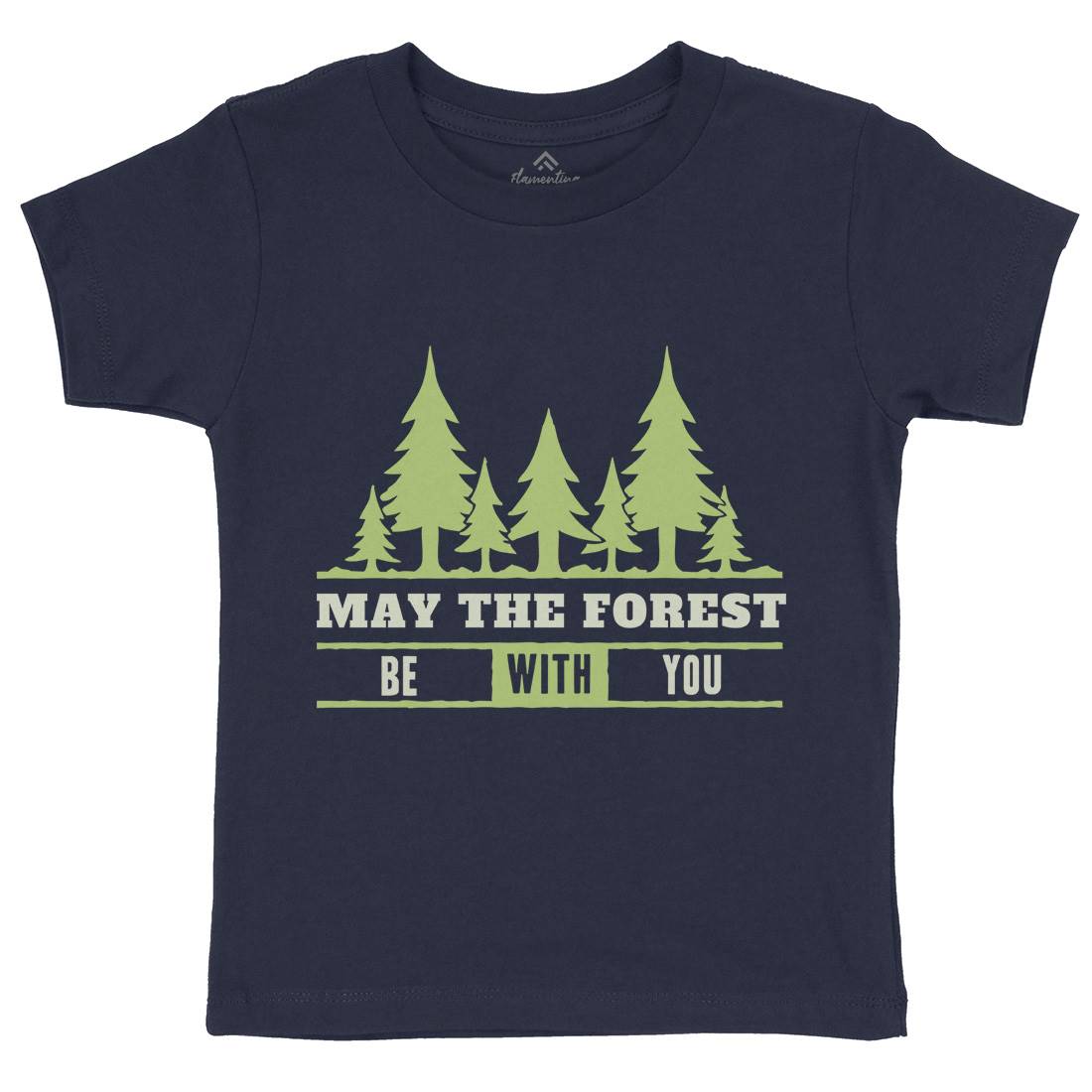 May The Forest Be With You Kids Crew Neck T-Shirt Nature A345