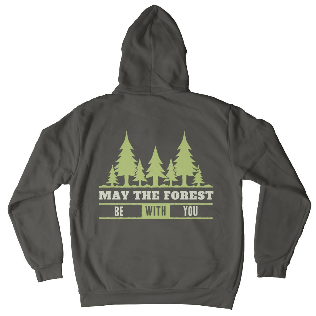 May The Forest Be With You Mens Hoodie With Pocket Nature A345