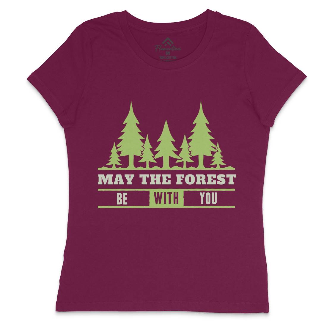 May The Forest Be With You Womens Crew Neck T-Shirt Nature A345