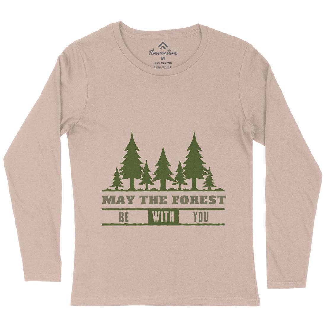 May The Forest Be With You Womens Long Sleeve T-Shirt Nature A345