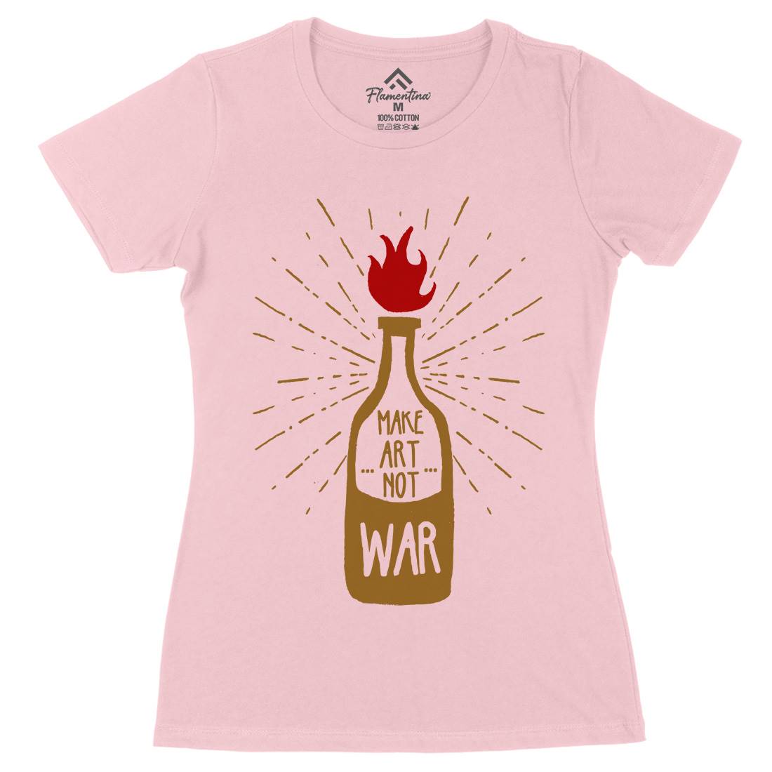 Molotov Solution Womens Organic Crew Neck T-Shirt Retro A347