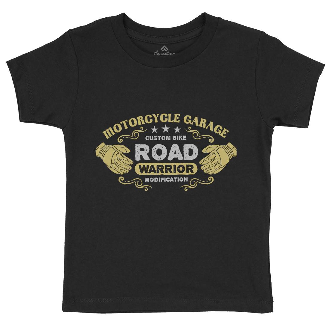 Garage Kids Crew Neck T-Shirt Motorcycles A348