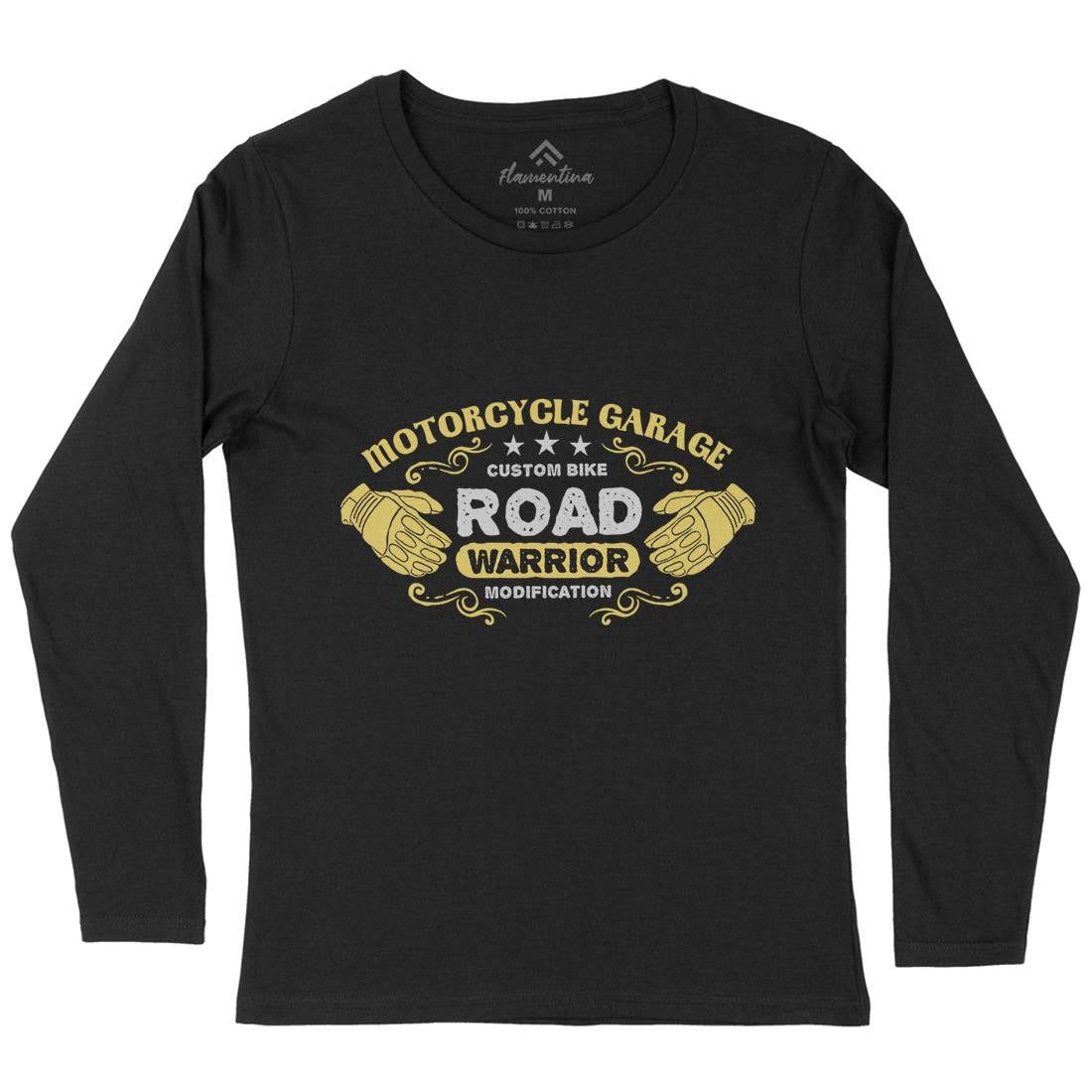 Garage Womens Long Sleeve T-Shirt Motorcycles A348