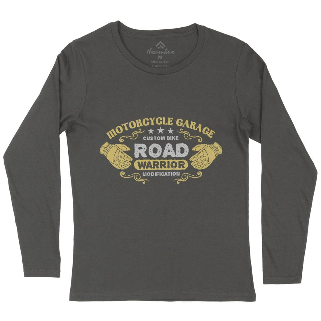 Garage Womens Long Sleeve T-Shirt Motorcycles A348