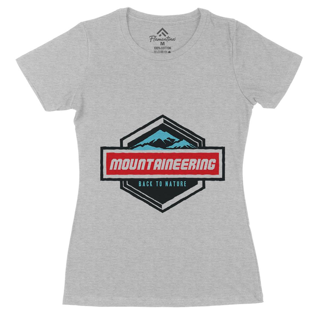 Mountaineering Womens Organic Crew Neck T-Shirt Nature A350